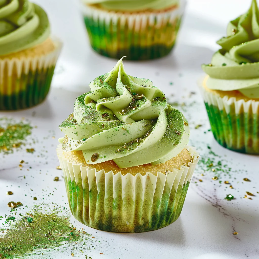 Pistachio and White Chocolate Cupcakes