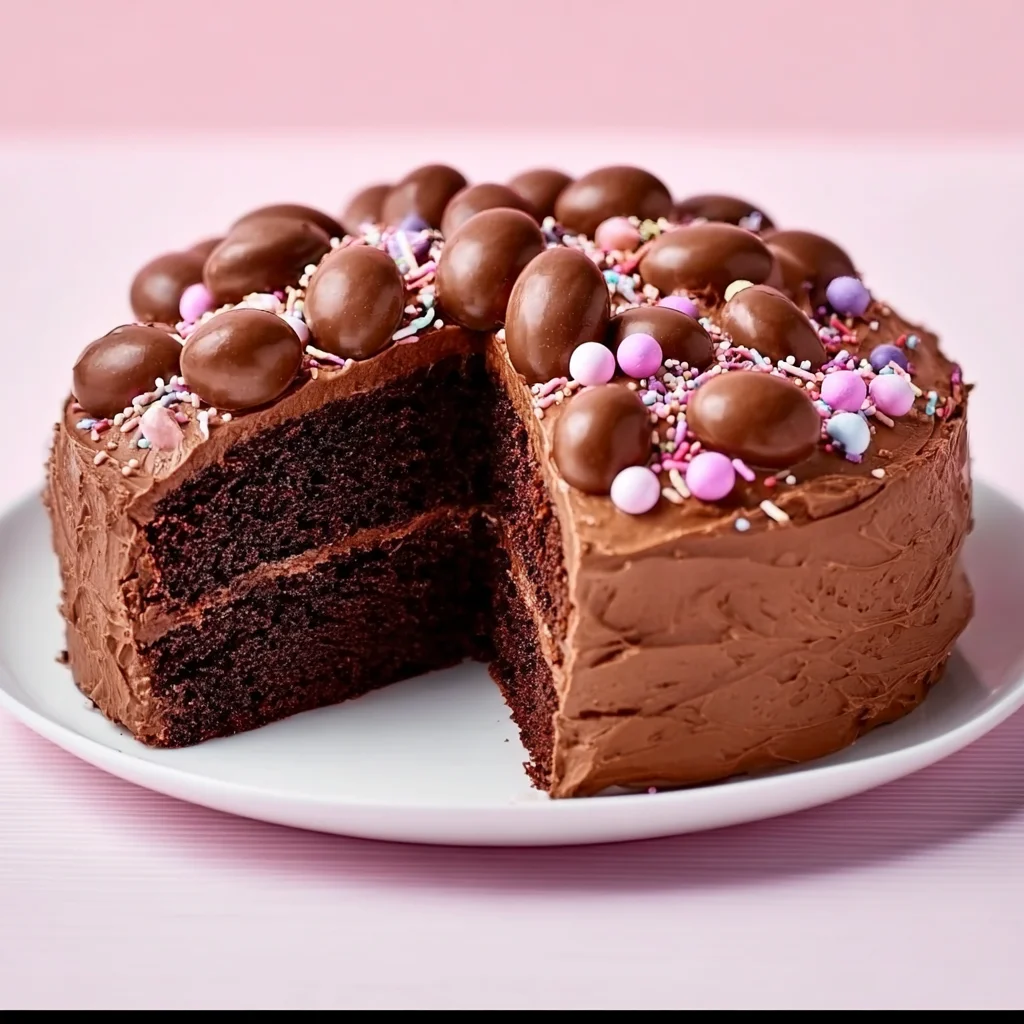 Chocolate Easter Egg Cake
