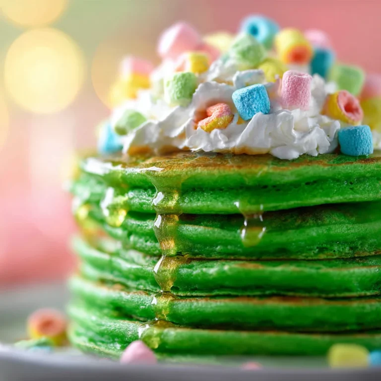 Fluffy St. Patrick’s Day Green Buttermilk Pancakes