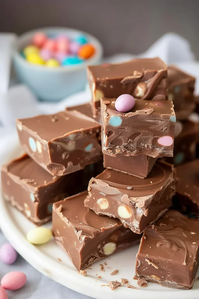 Slow Cooker Easter Fudge
