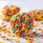 Giant Glazed Fruity Pebbles Cookies