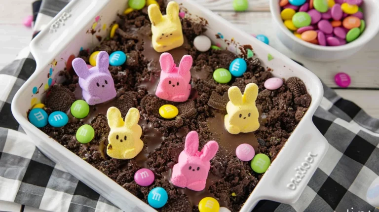 Easter Peeps Oreo Dirt Cake