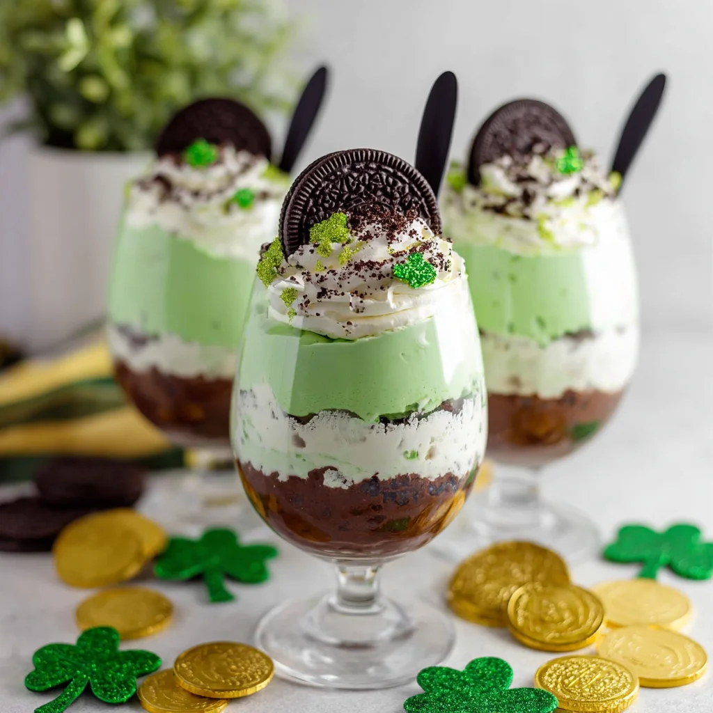 Lucky Leprechaun Pudding Parfaits