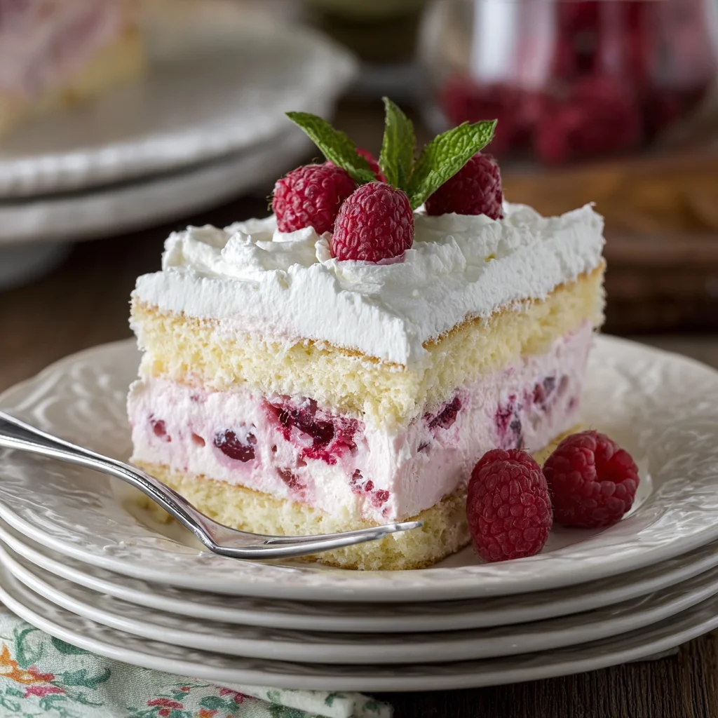Lemon-Raspberry Coconut Cake