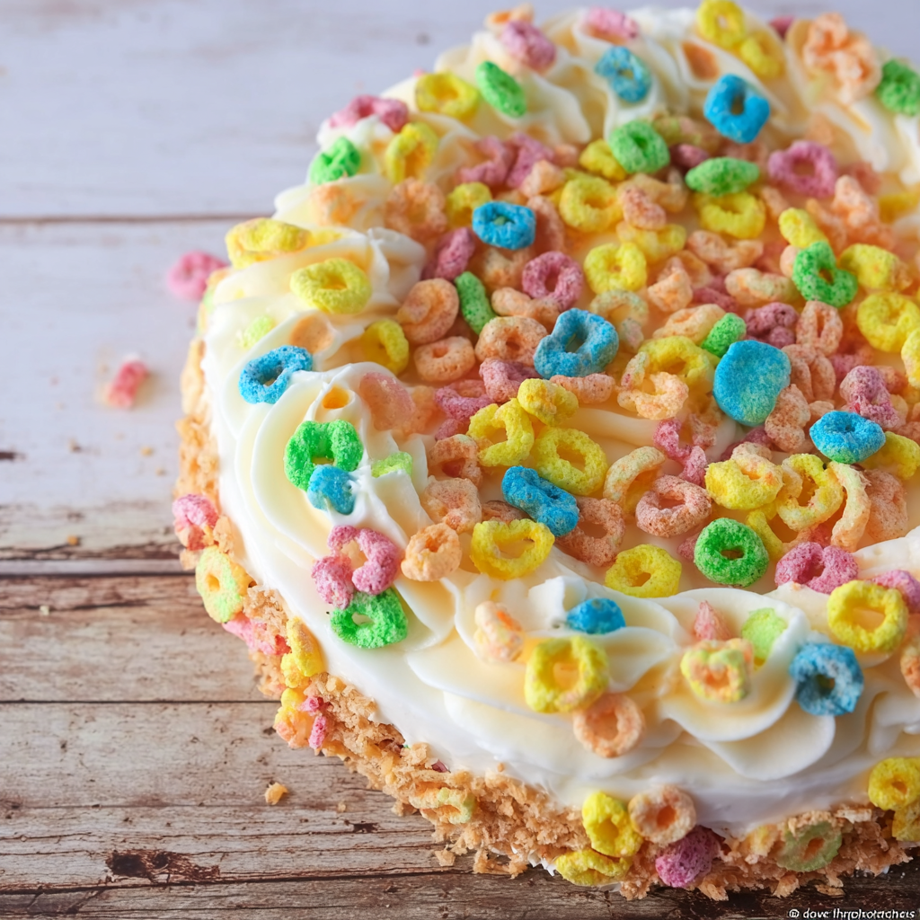 No-Bake Lucky Charms Cheesecake