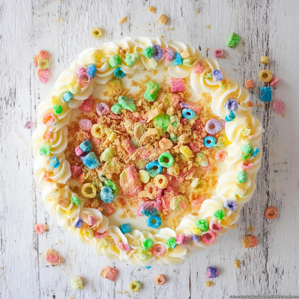 No-Bake Lucky Charms Cheesecake