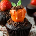 Chocolate Carrot Patch Cupcakes