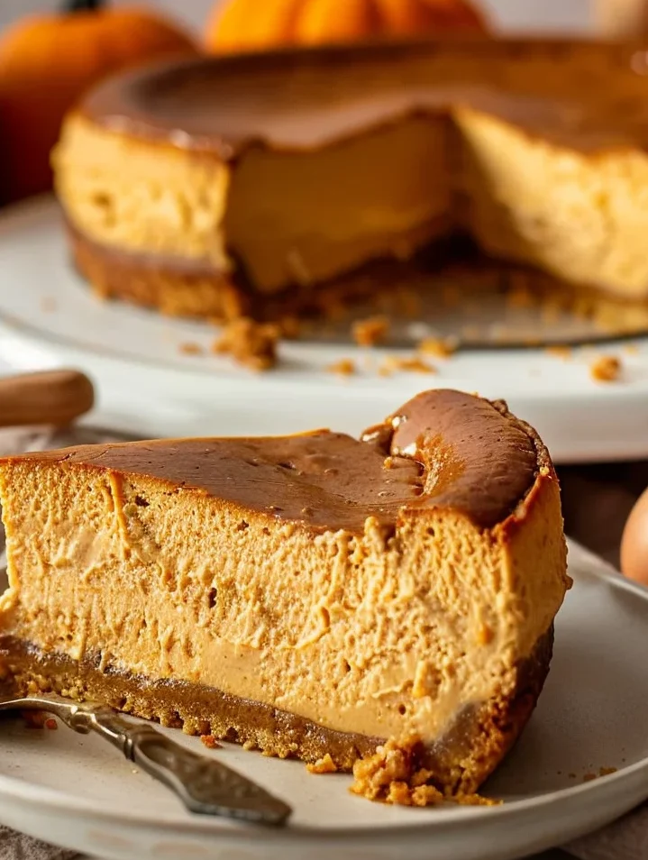 Pumpkin Basque Cheesecake