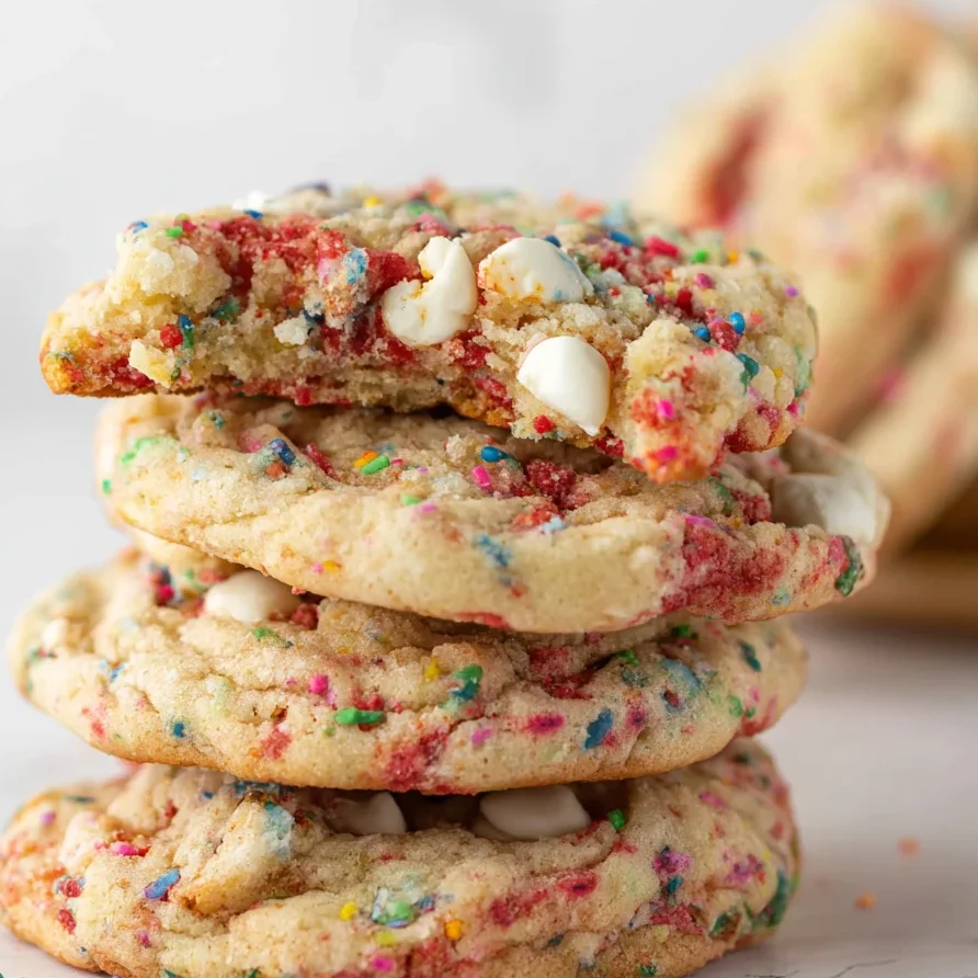 Soft & Chewy Strawberry Pop-Tart Cookies