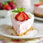 No-Bake Frozen Strawberry Pie