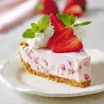 No-Bake Frozen Strawberry Pie