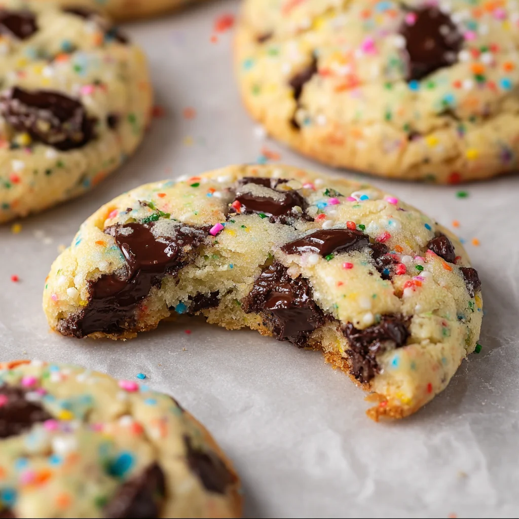 Easy Vegan Funfetti Cake Mix Cookies (Only 4 Ingredients!)