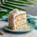 Moist Coconut Cake with Toasted Coconut and Cream Cheese Frosting