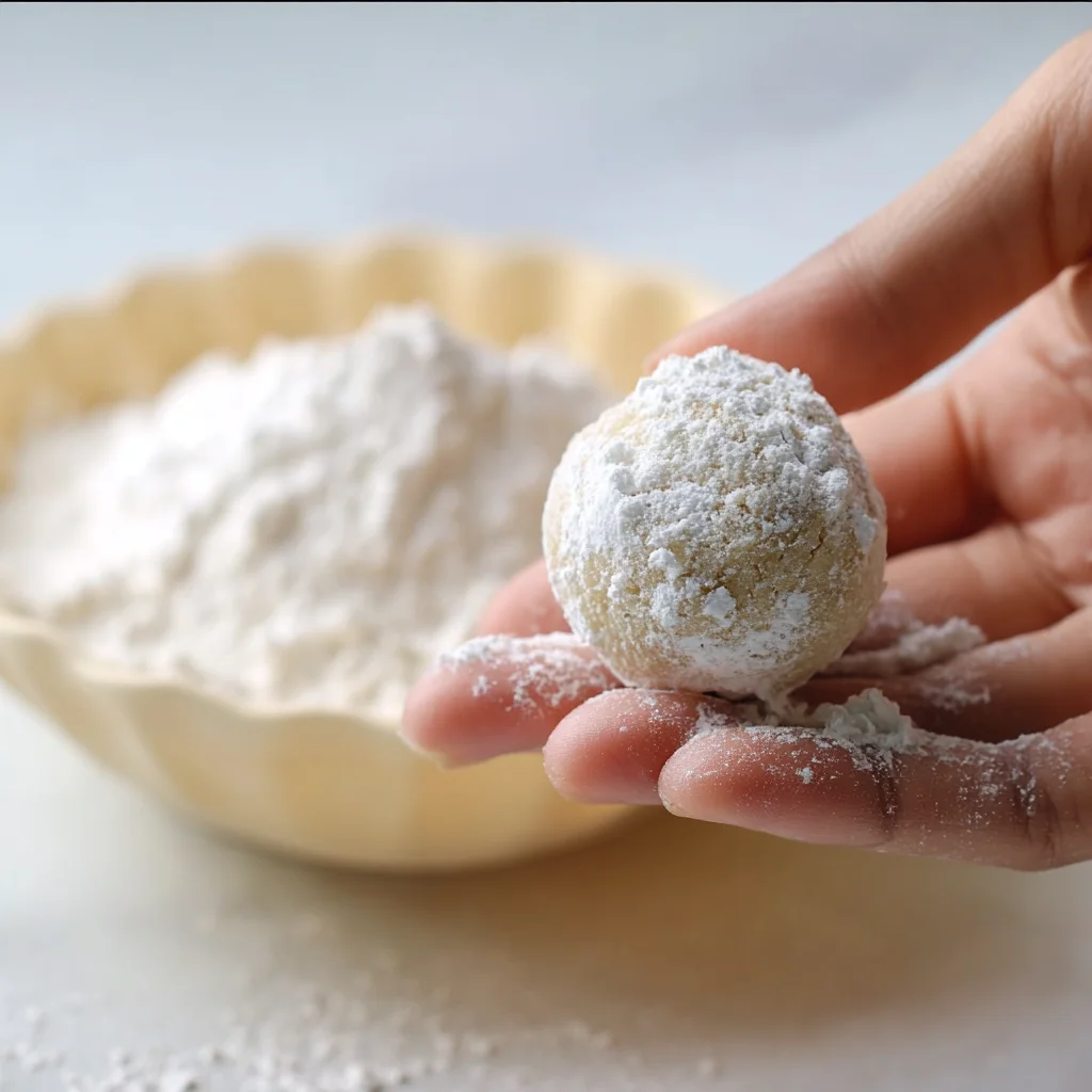 Melt-in-Your-Mouth Confetti Snowball Cookies