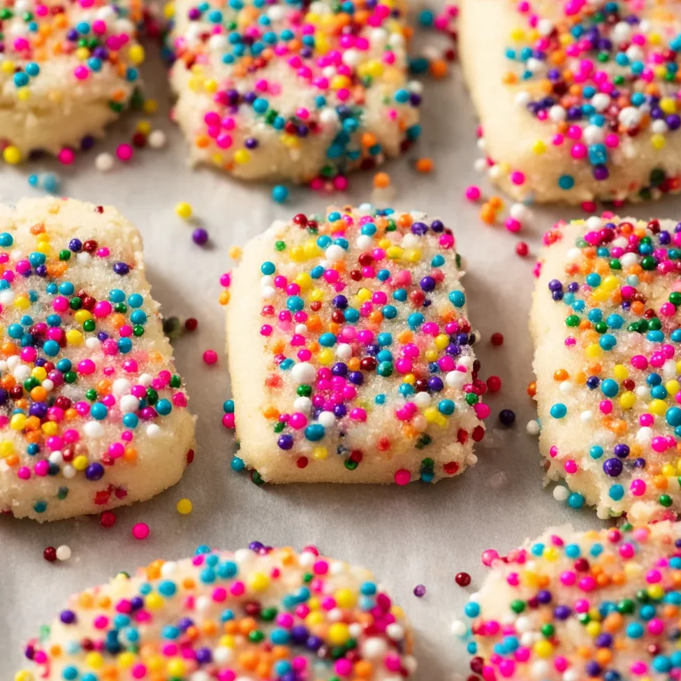Rainbow Sprinkle Butter Cookies