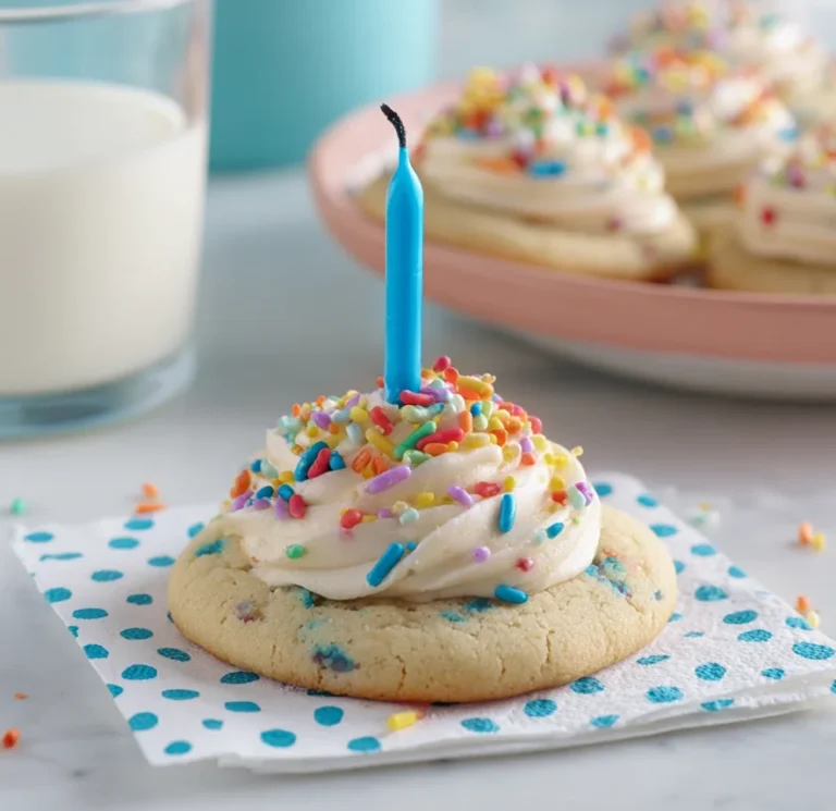 Soft and Zesty Lemon Birthday Cookies with Creamy Lemon Frosting