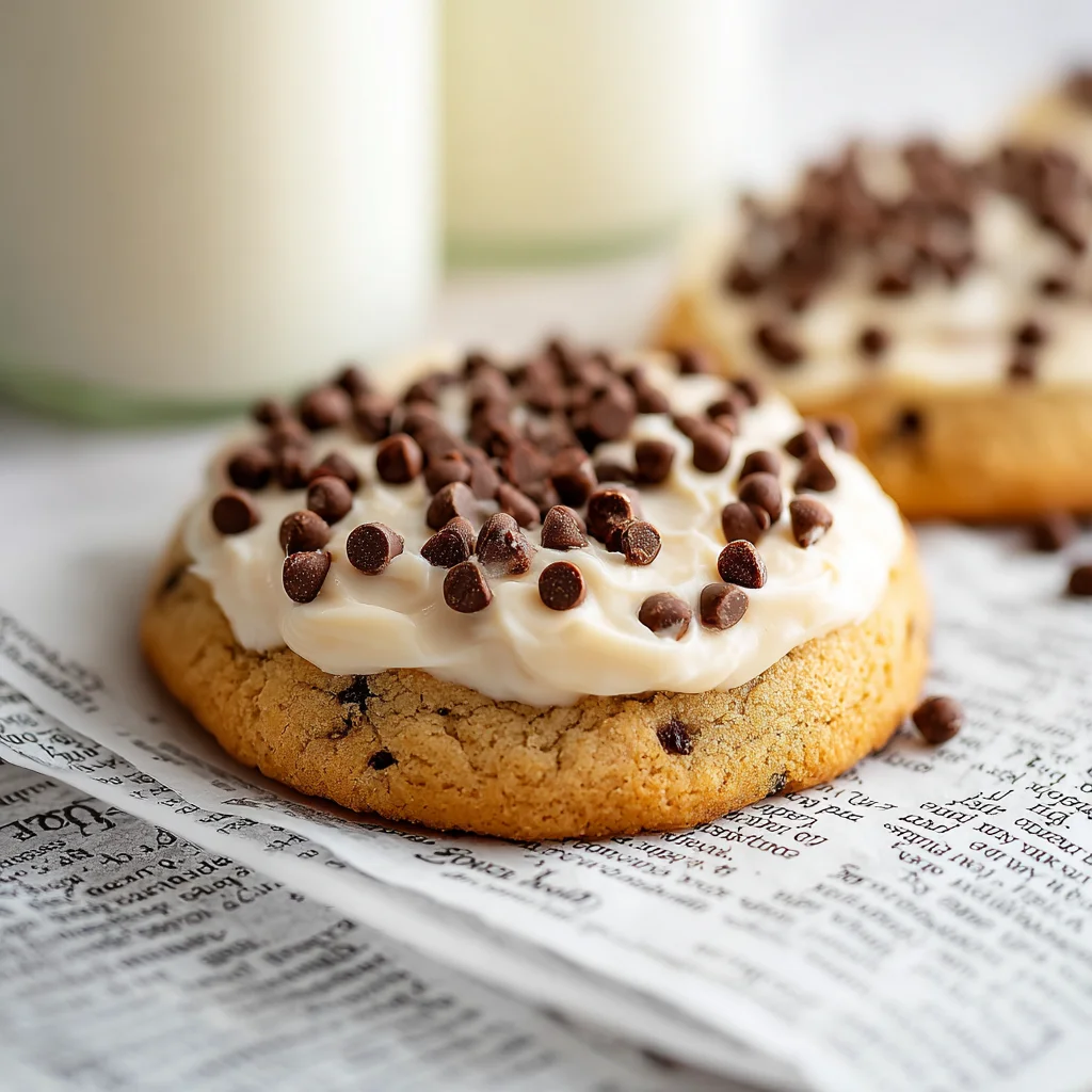 Soft Cannoli Cookies with Mascarpone Frosting (The Ultimate Italian Dessert)