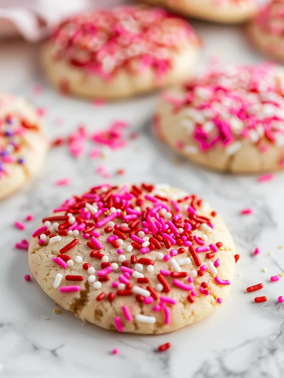 Soft and Chewy Sprinkle Sugar Cookies