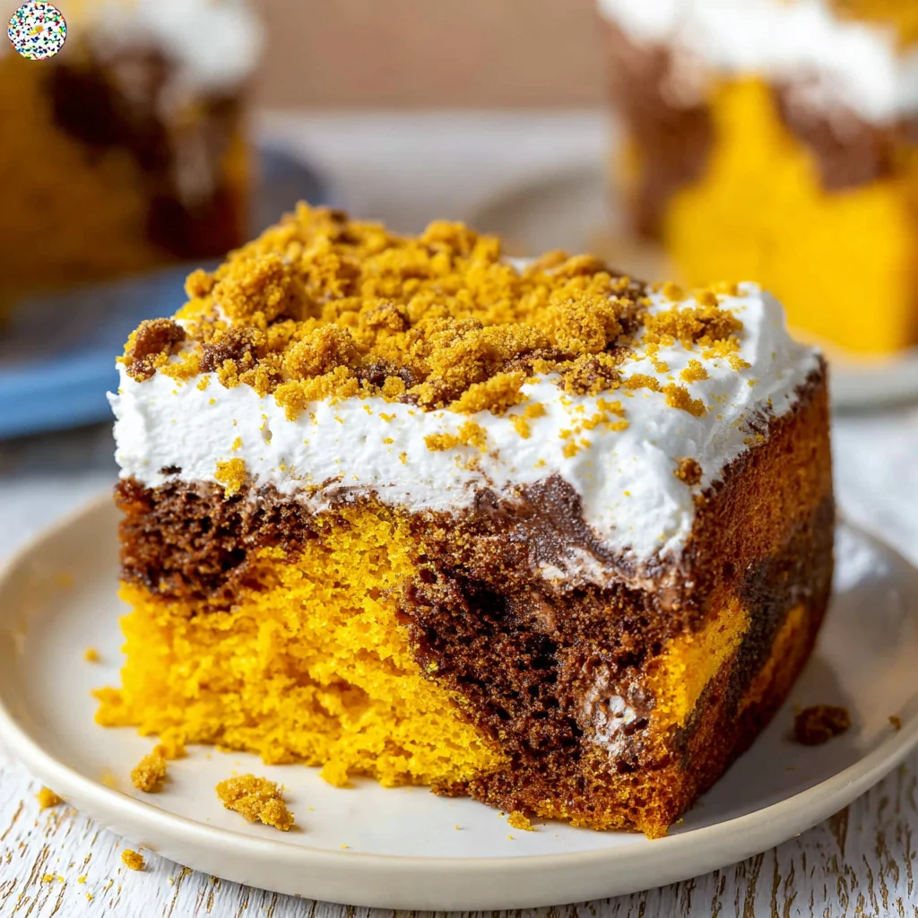 Butterfinger Poke Cake