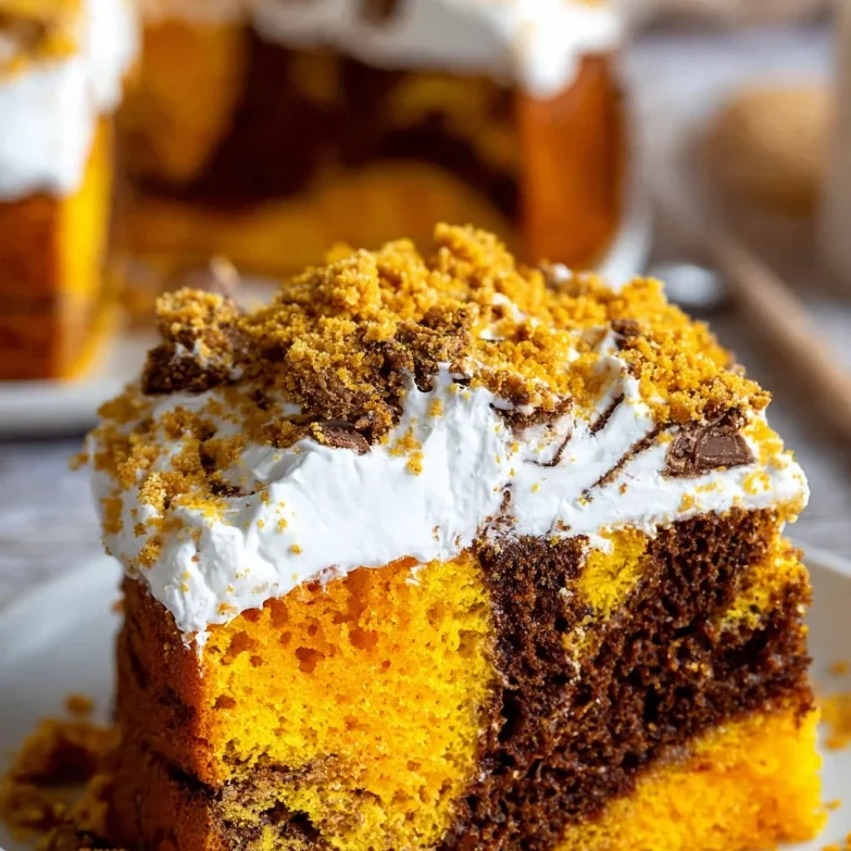 Butterfinger Poke Cake 
