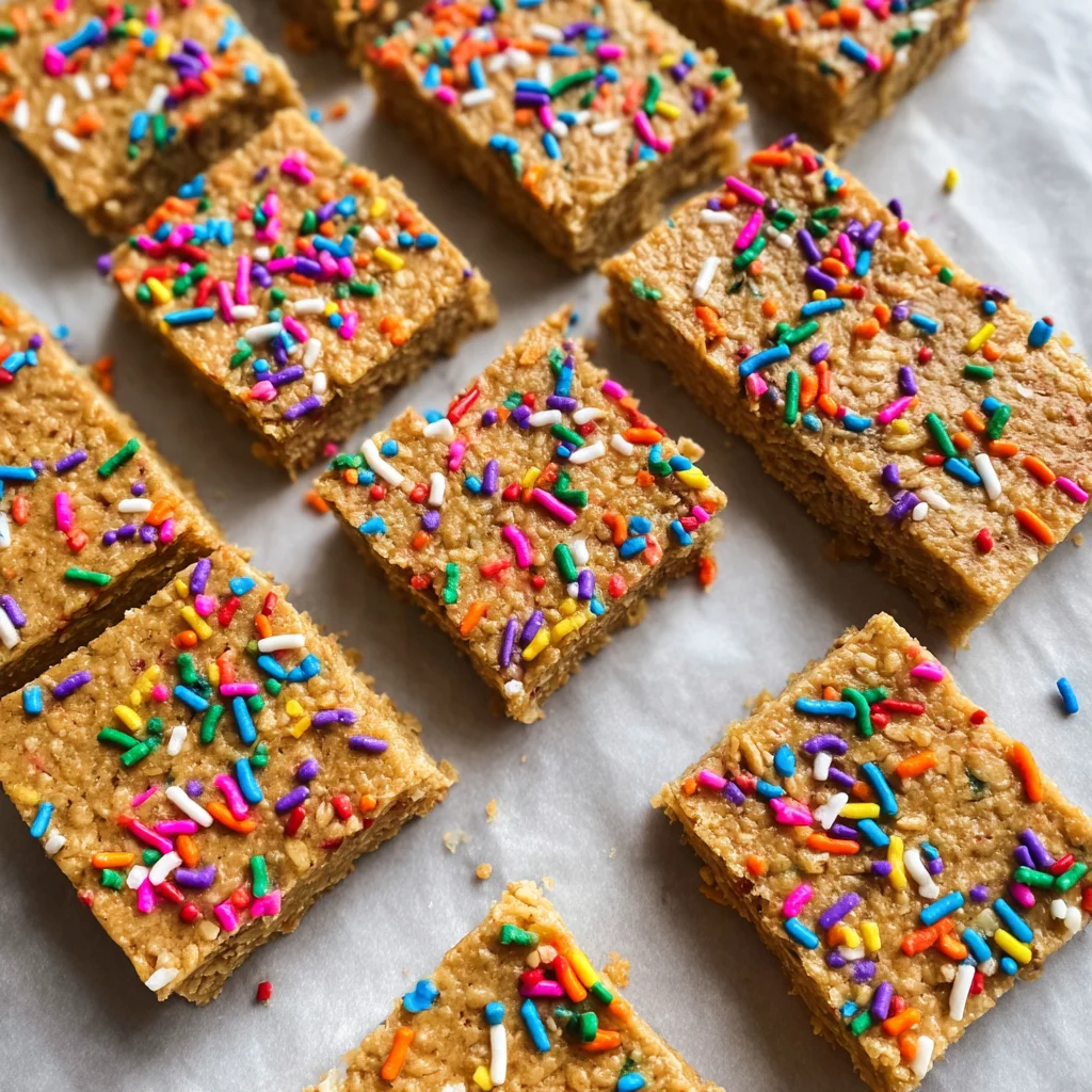 Healthy No-Bake Cake Batter Protein Bars