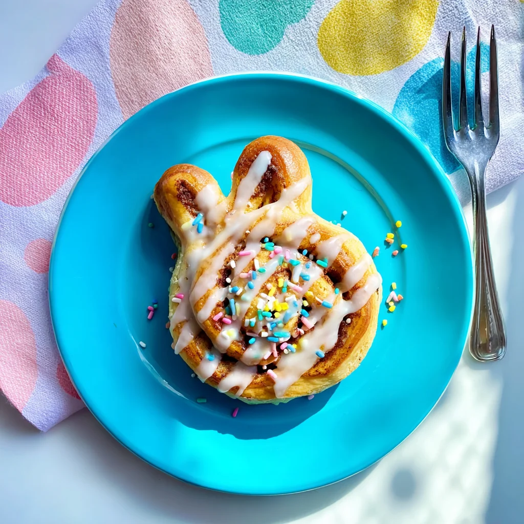 Easter Bunny Cinnamon Rolls