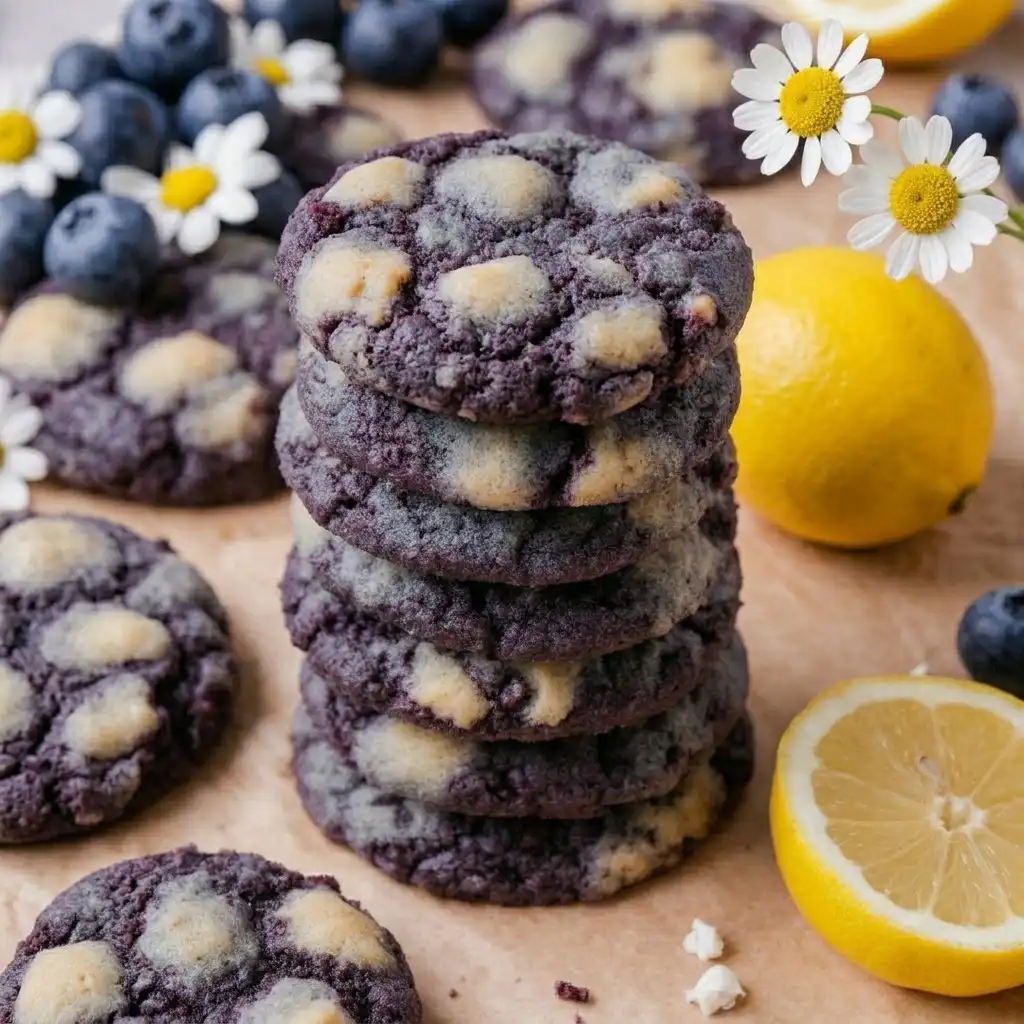 Blueberry Cheesecake Stuffed Cookies