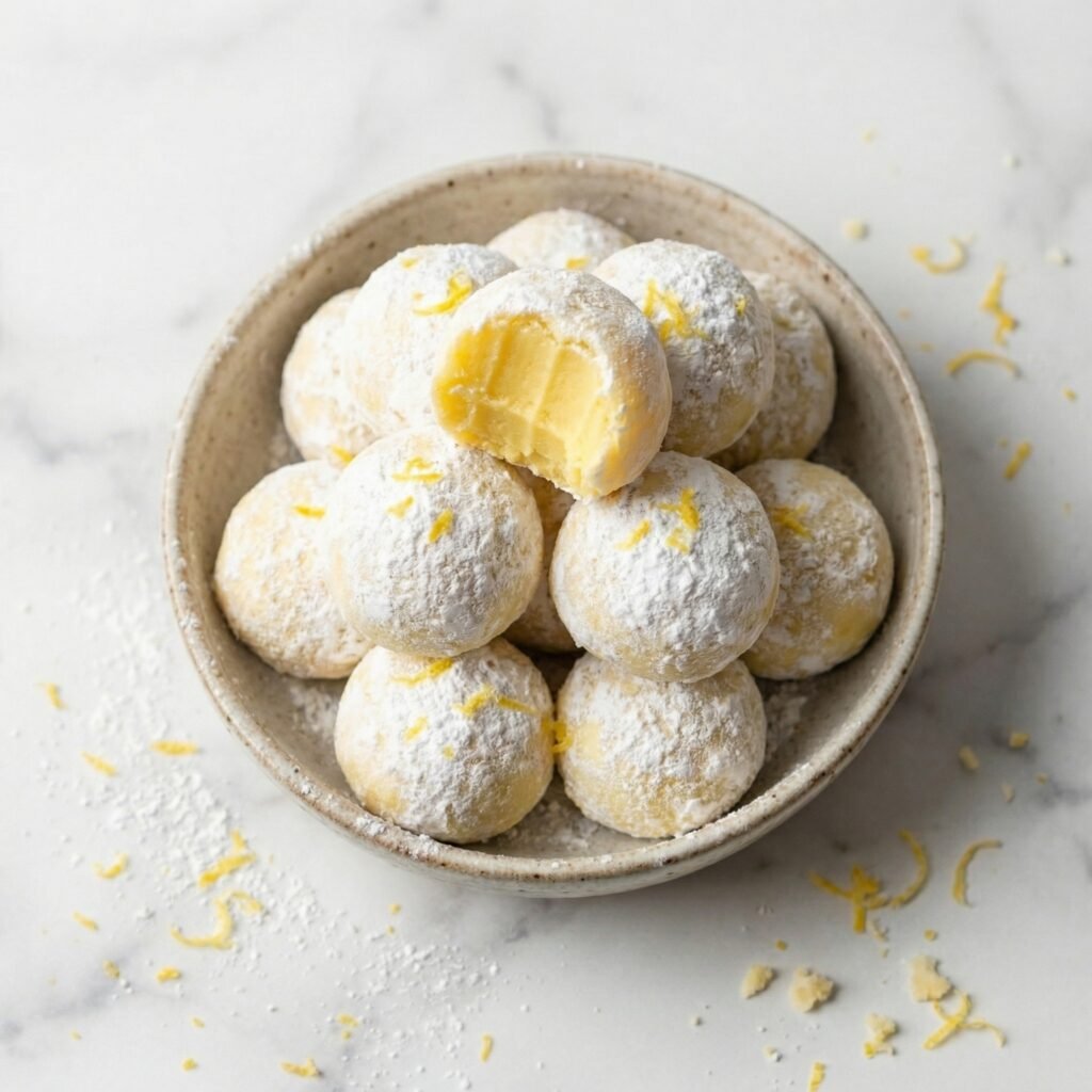 Lemon White Chocolate Truffles
