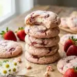 Strawberry Cheesecake Stuffed Cookies