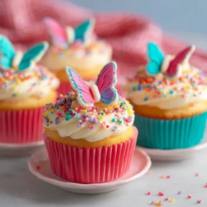 Butterfly Coconut Cupcakes