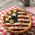 Patriotic Cherry Blueberry Star Pie