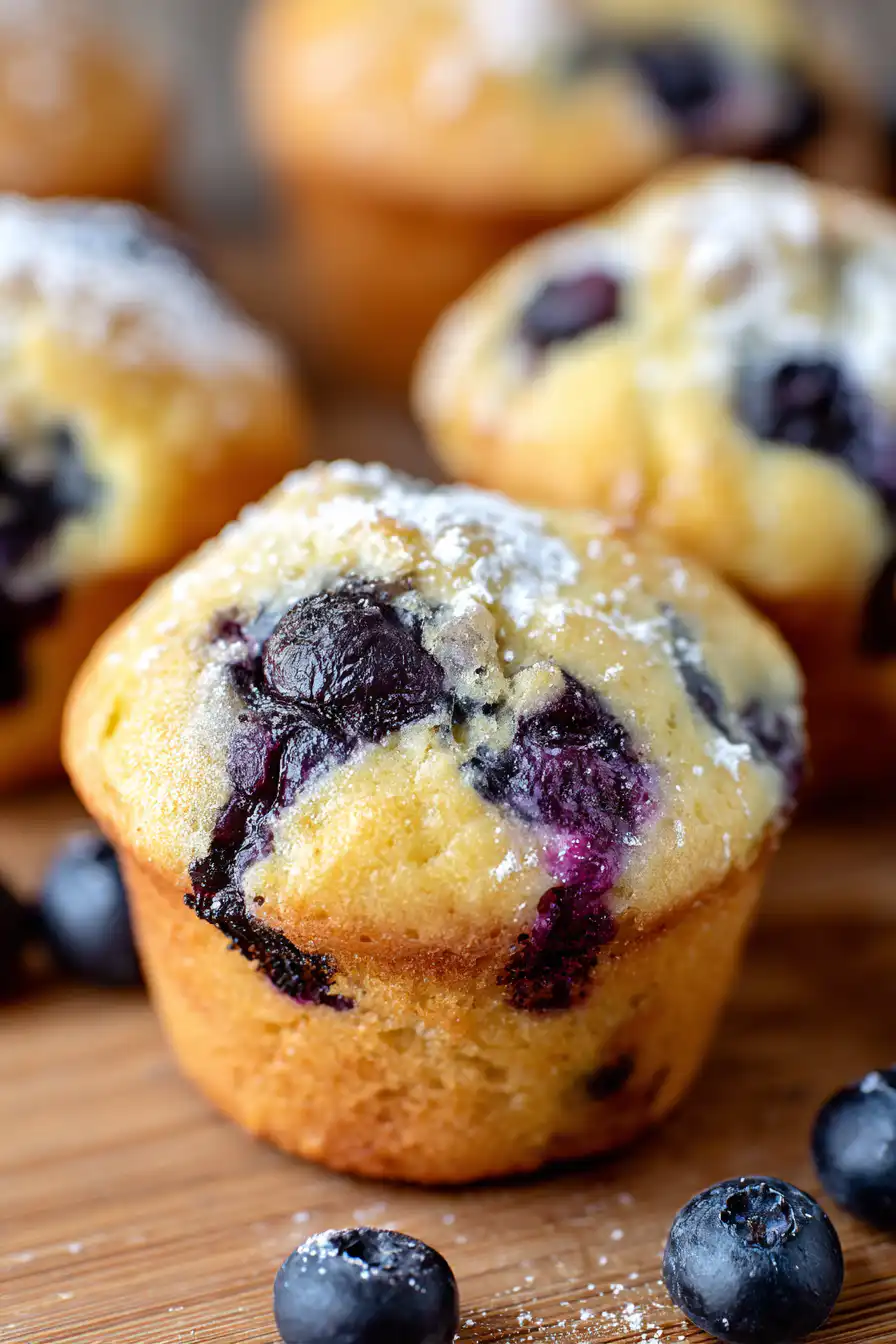 Moist and Fluffy Blueberry Muffins