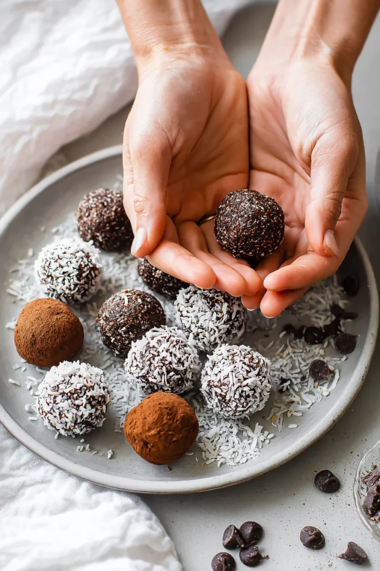 Dark Chocolate Almond Energy Bites