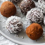 Dark Chocolate Almond Energy Bites