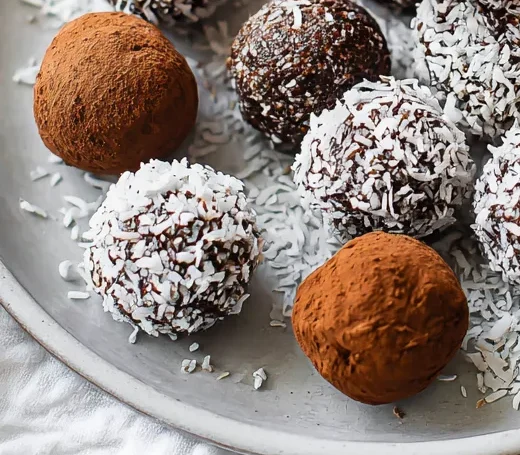 Dark Chocolate Almond Energy Bites