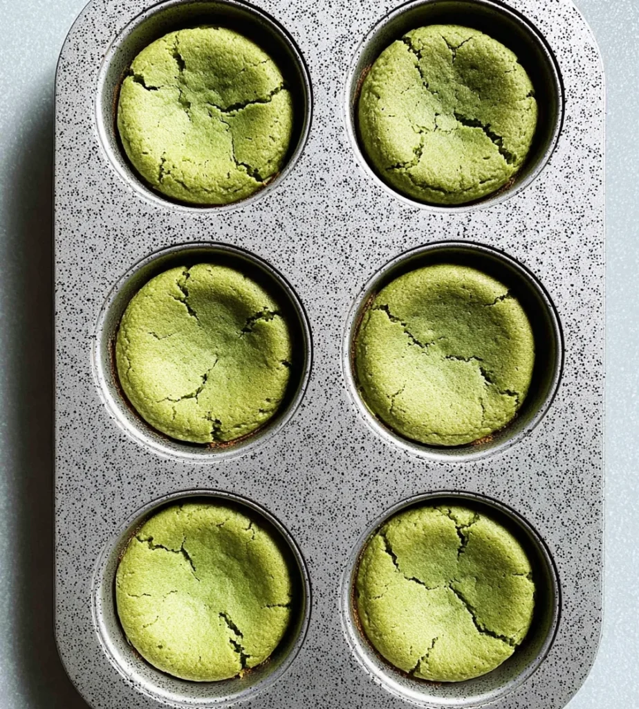 Black Sesame Matcha Mochi Muffins