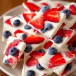 Frozen Yogurt Bark with Berries