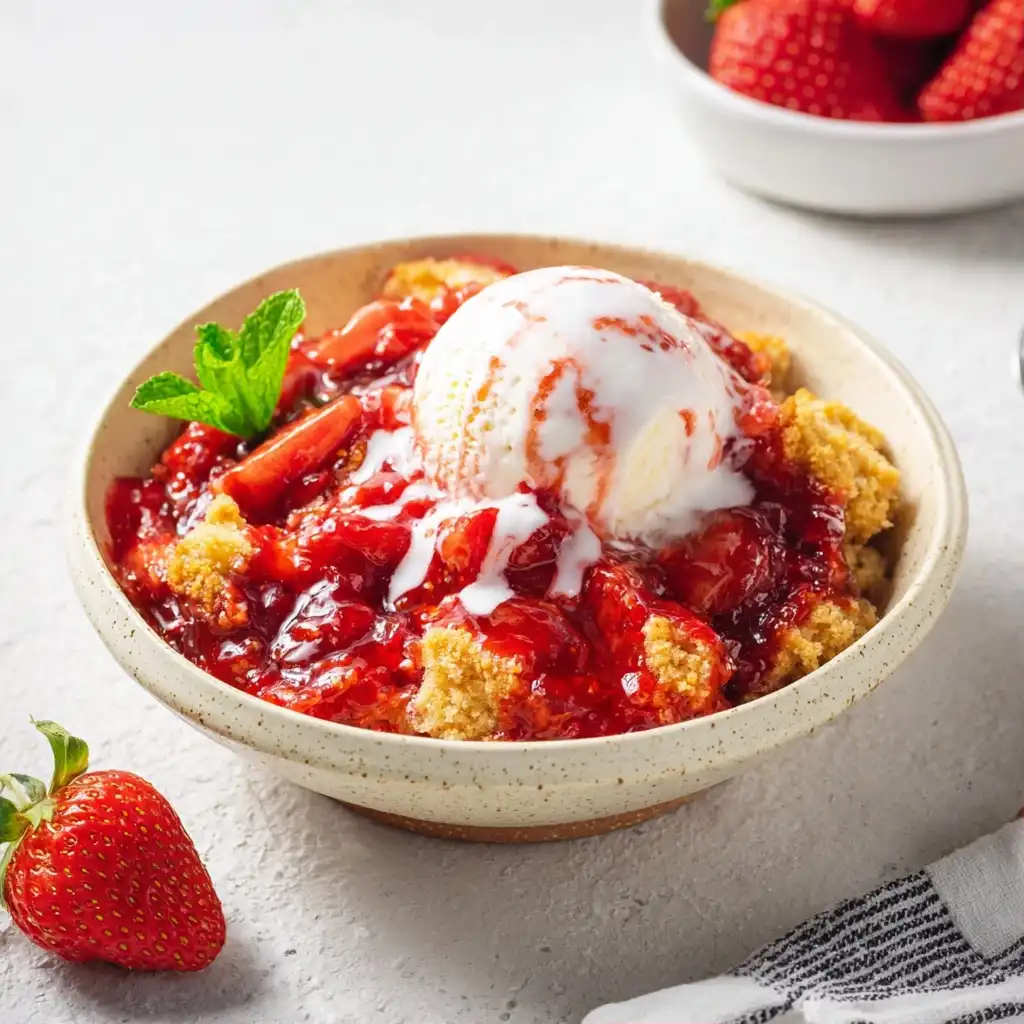 Strawberry Dump Cake