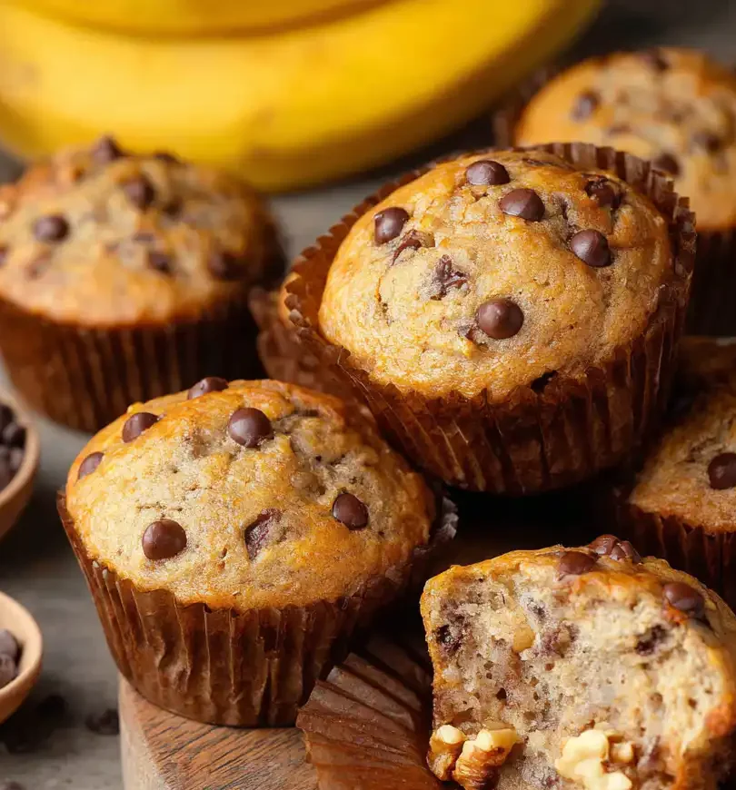 Banana Chocolate Chip Muffins