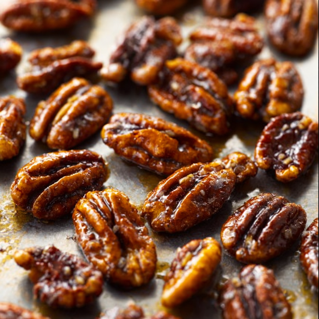 Candied Pecans - finished dish