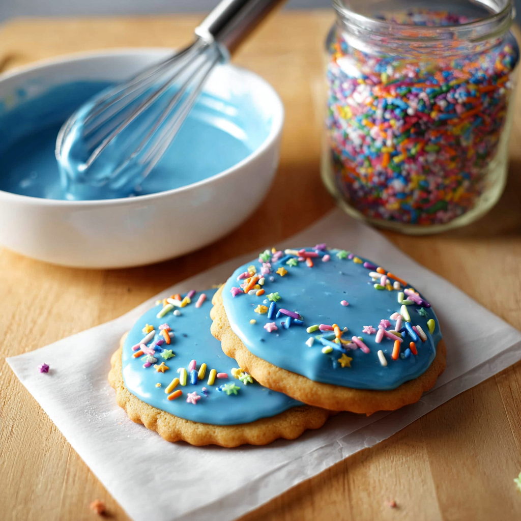 Easy Sugar Cookie Icing Recipe - finished dish