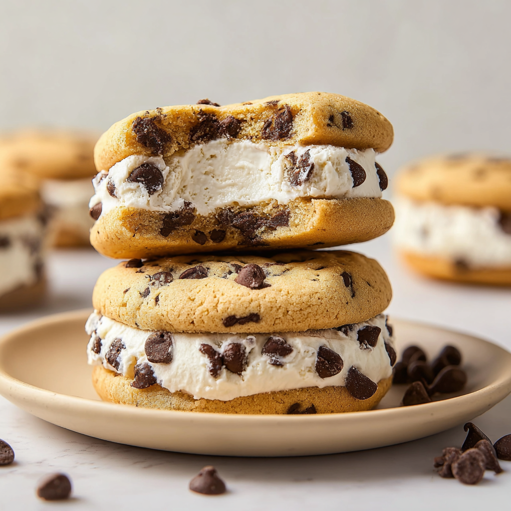 Homemade Ice Cream Cookie Sandwiches - step by step