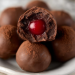 Chocolate Cherry Rum Cake Bites - featured image