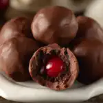 Chocolate Cherry Rum Cake Bites - featured image