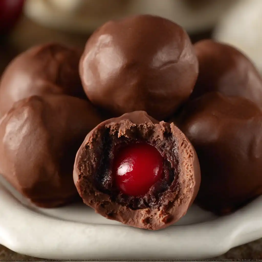 Chocolate Cherry Rum Cake Bites