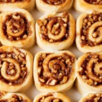Apple Cinnamon Rolls with Brown Butter Maple Icing. - featured image