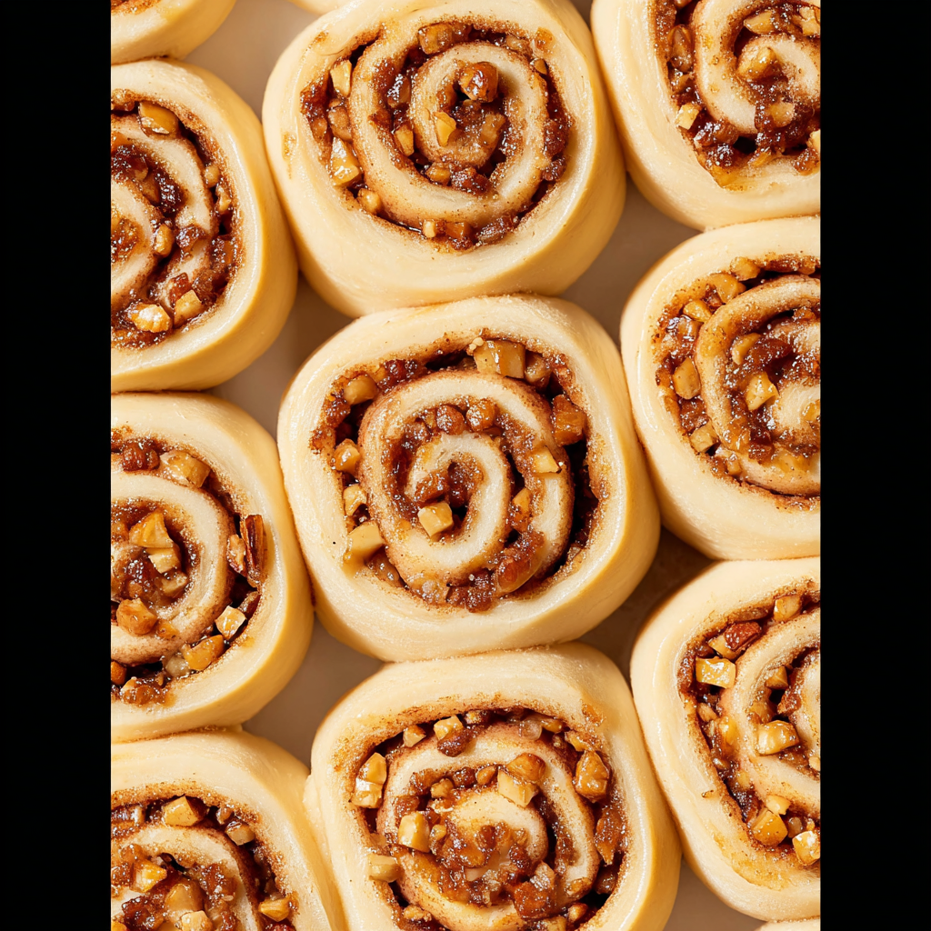 Apple Cinnamon Rolls with Brown Butter Maple Icing. - step by step