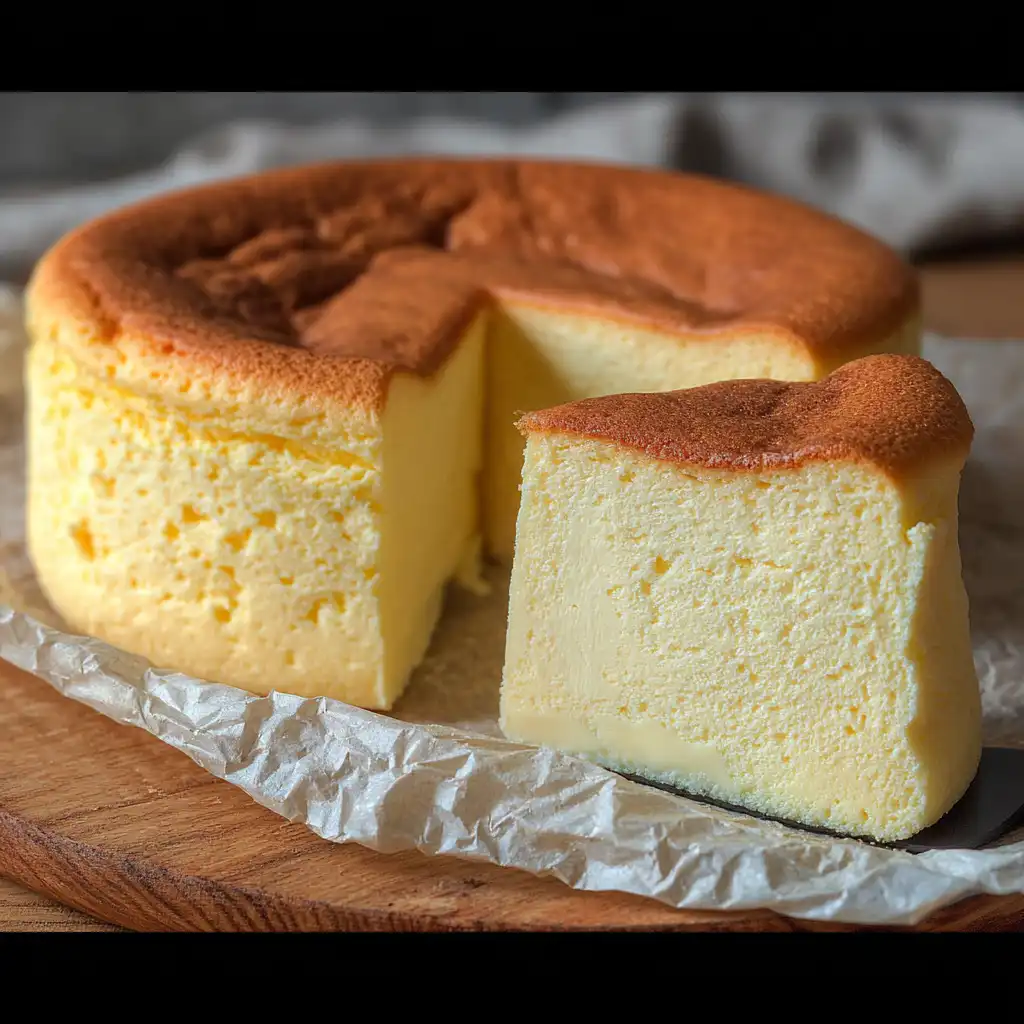 The best Japanese Cheesecake Recipe - finished dish