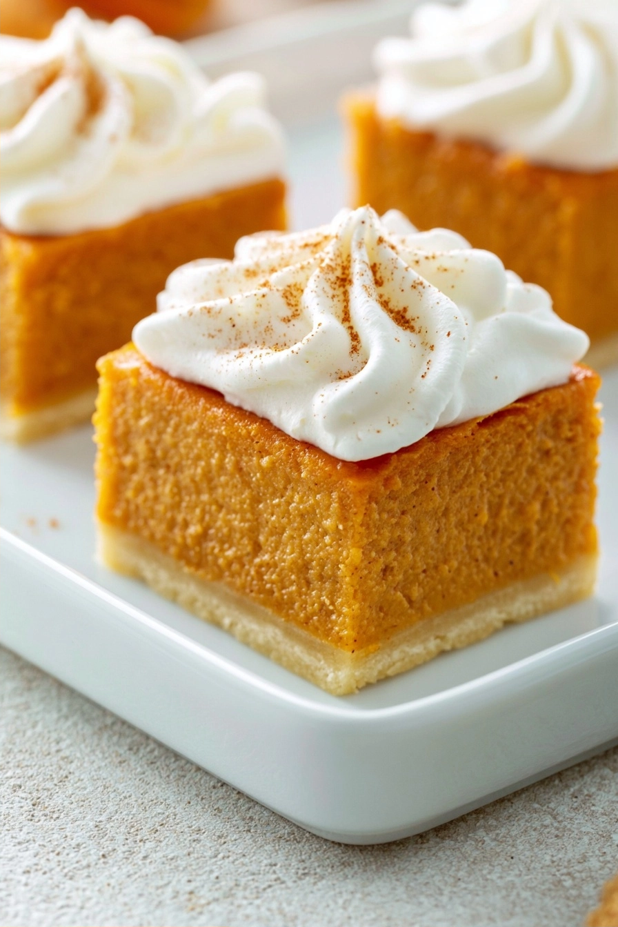 Pumpkin Pie Bars - finished dish