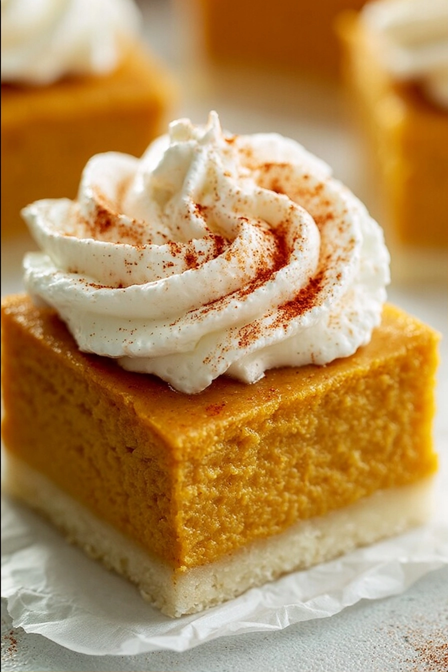 Pumpkin Pie Bars - step by step